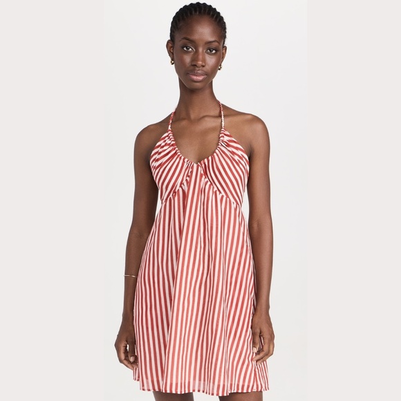 Xirena Margret Dress Burnt Dune Red Stripe - Picture 5 of 8